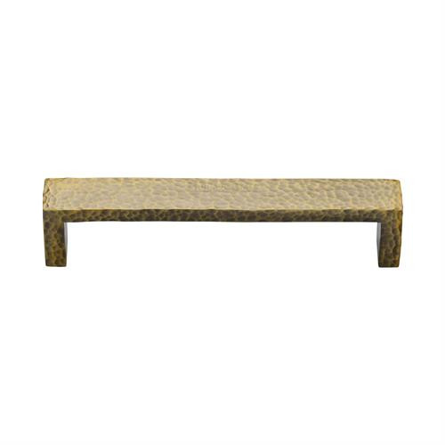 M Marcus Heritage Brass Hammered Wide Metro Design Cabinet Pull 160mm Centre to Centre